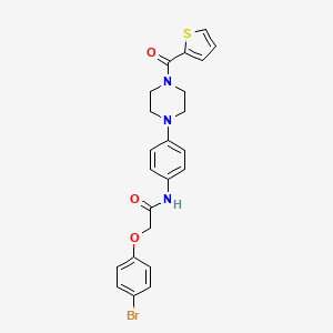 molecular formula C23H22BrN3O3S B4100013 2-(4-bromophenoxy)-N-{4-[4-(2-thienylcarbonyl)-1-piperazinyl]phenyl}acetamide 