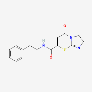 5-OXO-N-(2-PHENYLETHYL)-2H,3H,5H,6H,7H-IMIDAZO[2,1-B][1,3]THIAZINE-7-CARBOXAMIDE