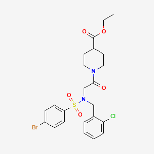 ethyl 1-[N-[(4-bromophenyl)sulfonyl]-N-(2-chlorobenzyl)glycyl]-4-piperidinecarboxylate