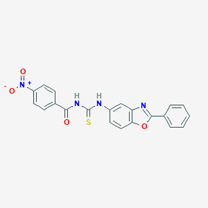 4-nitro-N-[(2-phenyl-1,3-benzoxazol-5-yl)carbamothioyl]benzamide