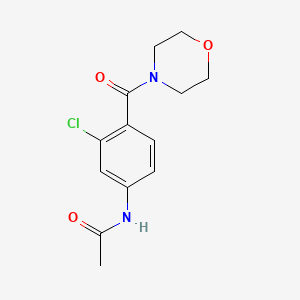 N-[3-chloro-4-(morpholine-4-carbonyl)phenyl]acetamide