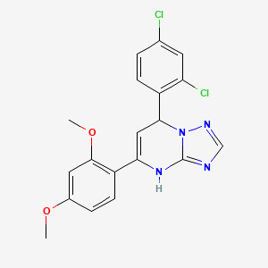 7-(2,4-dichlorophenyl)-5-(2,4-dimethoxyphenyl)-4,7-dihydro[1,2,4]triazolo[1,5-a]pyrimidine