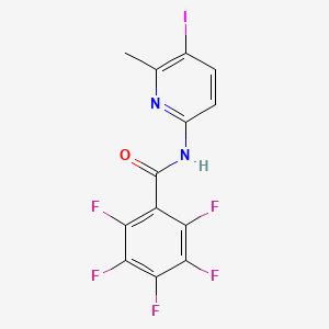 2,3,4,5,6-pentafluoro-N-(5-iodo-6-methyl-2-pyridinyl)benzamide