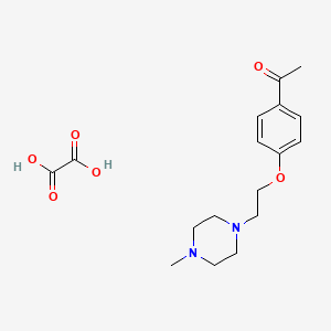 1-[4-[2-(4-Methylpiperazin-1-yl)ethoxy]phenyl]ethanone;oxalic acid