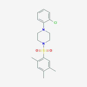 1-(2-Chlorophenyl)-4-(2,4,5-trimethylbenzenesulfonyl)piperazine