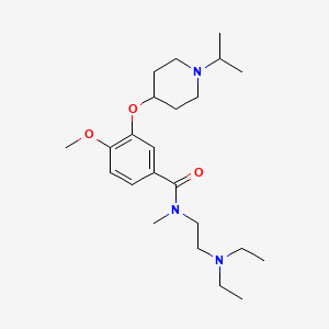 N-[2-(diethylamino)ethyl]-3-[(1-isopropyl-4-piperidinyl)oxy]-4-methoxy-N-methylbenzamide