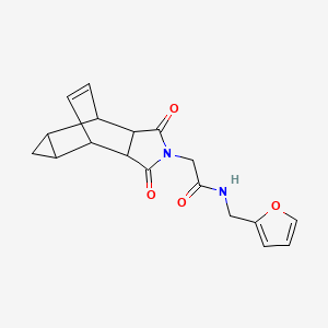 2-(1,3-dioxooctahydro-4,6-ethenocyclopropa[f]isoindol-2(1H)-yl)-N-(furan-2-ylmethyl)acetamide