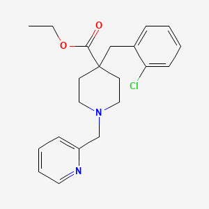 ethyl 4-(2-chlorobenzyl)-1-(2-pyridinylmethyl)-4-piperidinecarboxylate