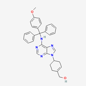 [4-[6-[[(4-Methoxyphenyl)-diphenylmethyl]amino]purin-9-yl]cyclohexen-1-yl]methanol