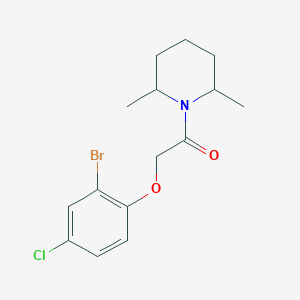 2-(2-Bromo-4-chlorophenoxy)-1-(2,6-dimethylpiperidin-1-yl)ethanone