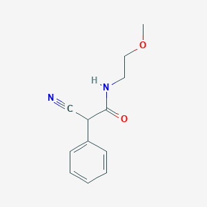 molecular formula C12H14N2O2 B4100372 2-cyano-N-(2-methoxyethyl)-2-phenylacetamide 