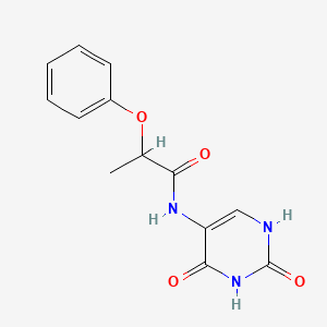 N-(2,4-dioxo-1,2,3,4-tetrahydropyrimidin-5-yl)-2-phenoxypropanamide