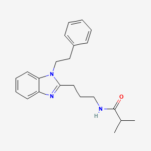 2-methyl-N-{3-[1-(2-phenylethyl)-1H-1,3-benzodiazol-2-yl]propyl}propanamide