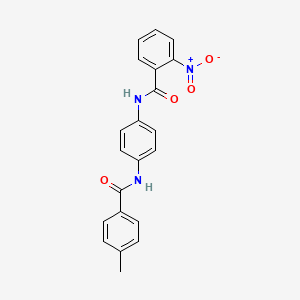 N-{4-[(4-methylbenzoyl)amino]phenyl}-2-nitrobenzamide