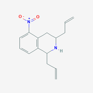 molecular formula C15H18N2O2 B410044 1,3-Diallyl-5-nitro-1,2,3,4-tetrahydroisoquinoline 