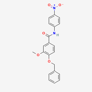 4-(benzyloxy)-3-methoxy-N-(4-nitrophenyl)benzamide