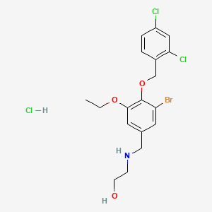 2-({3-bromo-4-[(2,4-dichlorobenzyl)oxy]-5-ethoxybenzyl}amino)ethanol hydrochloride