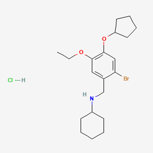 N-[2-bromo-4-(cyclopentyloxy)-5-ethoxybenzyl]cyclohexanamine hydrochloride