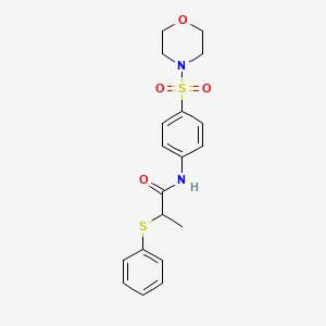 N-[4-(4-morpholinylsulfonyl)phenyl]-2-(phenylthio)propanamide