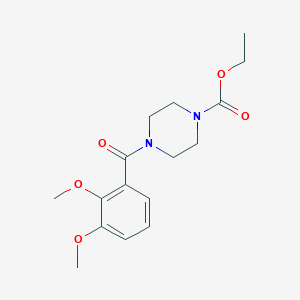 molecular formula C16H22N2O5 B4100612 ethyl 4-(2,3-dimethoxybenzoyl)-1-piperazinecarboxylate 