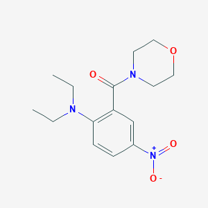 molecular formula C15H21N3O4 B4100645 N,N-diethyl-2-(4-morpholinylcarbonyl)-4-nitroaniline 