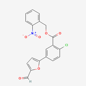 2-nitrobenzyl 2-chloro-5-(5-formyl-2-furyl)benzoate