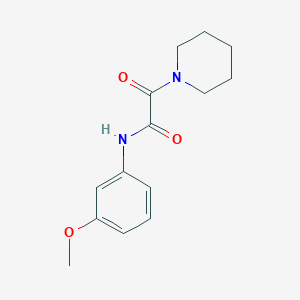 N-(3-methoxyphenyl)-2-oxo-2-piperidin-1-ylacetamide