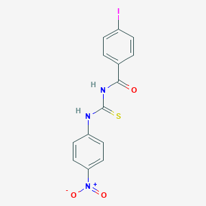 molecular formula C14H10IN3O3S B410071 N-{4-nitrophenyl}-N'-(4-iodobenzoyl)thiourea 