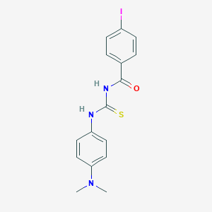 molecular formula C16H16IN3OS B410074 N-[4-(dimethylamino)phenyl]-N'-(4-iodobenzoyl)thiourea 