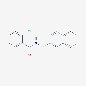 2-chloro-N-[1-(2-naphthyl)ethyl]benzamide