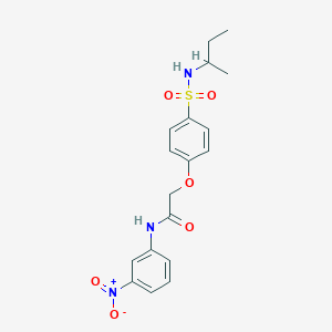 2-[4-(butan-2-ylsulfamoyl)phenoxy]-N-(3-nitrophenyl)acetamide