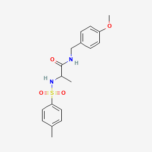 N~1~-(4-methoxybenzyl)-N~2~-[(4-methylphenyl)sulfonyl]alaninamide