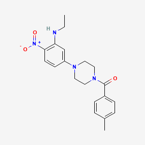 N-ethyl-5-[4-(4-methylbenzoyl)-1-piperazinyl]-2-nitroaniline