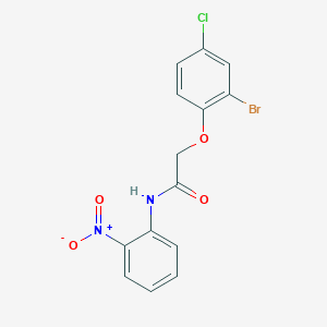 2-(2-bromo-4-chlorophenoxy)-N-(2-nitrophenyl)acetamide