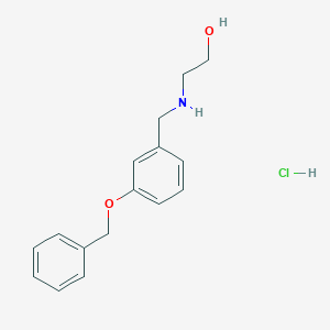 2-[(3-Phenylmethoxyphenyl)methylamino]ethanol;hydrochloride