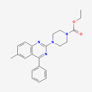 ethyl 4-(6-methyl-4-phenyl-2-quinazolinyl)-1-piperazinecarboxylate