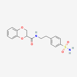 N-[2-(4-sulfamoylphenyl)ethyl]-2,3-dihydro-1,4-benzodioxine-2-carboxamide