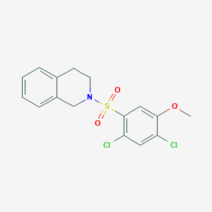 molecular formula C16H15Cl2NO3S B4100958 2-[(2,4-dichloro-5-methoxyphenyl)sulfonyl]-1,2,3,4-tetrahydroisoquinoline 