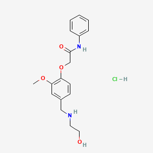 2-[4-[(2-hydroxyethylamino)methyl]-2-methoxyphenoxy]-N-phenylacetamide;hydrochloride