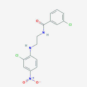 3-chloro-N-{2-[(2-chloro-4-nitrophenyl)amino]ethyl}benzamide