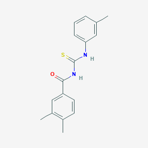 molecular formula C17H18N2OS B410099 3,4-dimethyl-N-[(3-methylphenyl)carbamothioyl]benzamide 