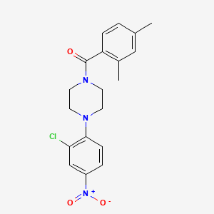 1-(2-chloro-4-nitrophenyl)-4-(2,4-dimethylbenzoyl)piperazine