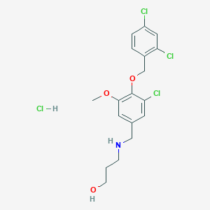 3-({3-chloro-4-[(2,4-dichlorobenzyl)oxy]-5-methoxybenzyl}amino)-1-propanol hydrochloride