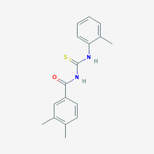 3,4-dimethyl-N-[(2-methylphenyl)carbamothioyl]benzamide