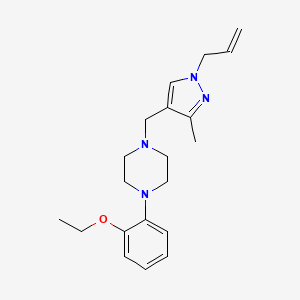 1-[(1-allyl-3-methyl-1H-pyrazol-4-yl)methyl]-4-(2-ethoxyphenyl)piperazine