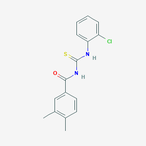 molecular formula C16H15ClN2OS B410114 N-(2-chlorophenyl)-N'-(3,4-dimethylbenzoyl)thiourea 