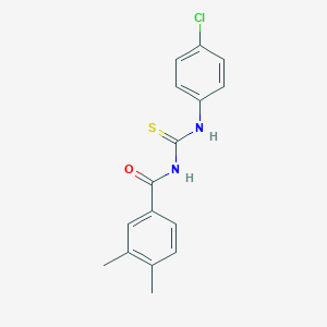 molecular formula C16H15ClN2OS B410115 N-(4-chlorophenyl)-N'-(3,4-dimethylbenzoyl)thiourea 