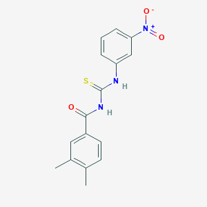 molecular formula C16H15N3O3S B410116 3,4-dimethyl-N-[(3-nitrophenyl)carbamothioyl]benzamide 