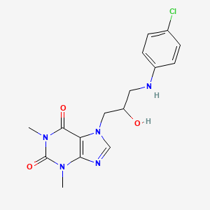 7-{3-[(4-chlorophenyl)amino]-2-hydroxypropyl}-1,3-dimethyl-3,7-dihydro-1H-purine-2,6-dione