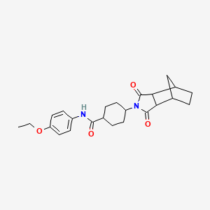 4-(3,5-dioxo-4-azatricyclo[5.2.1.0~2,6~]dec-4-yl)-N-(4-ethoxyphenyl)cyclohexanecarboxamide